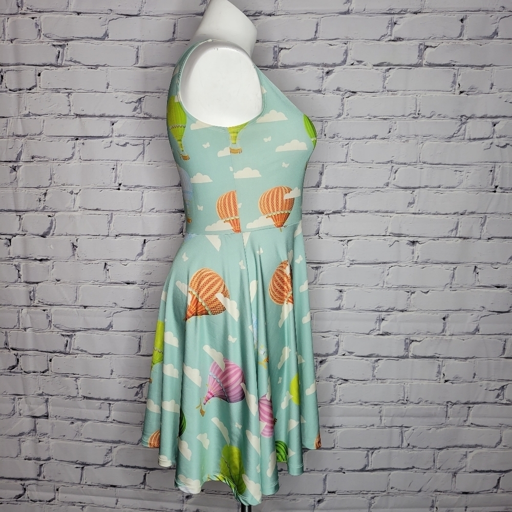 Colorful Hot Air Balloon Print Dress - Picture 2 of 7